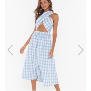Gingham Wrap Dress